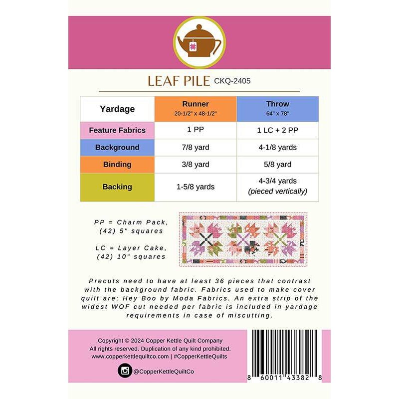 Leaf Pile Quilt Pattern by Copper Kettle Quilts by Copper Kettle Quilts