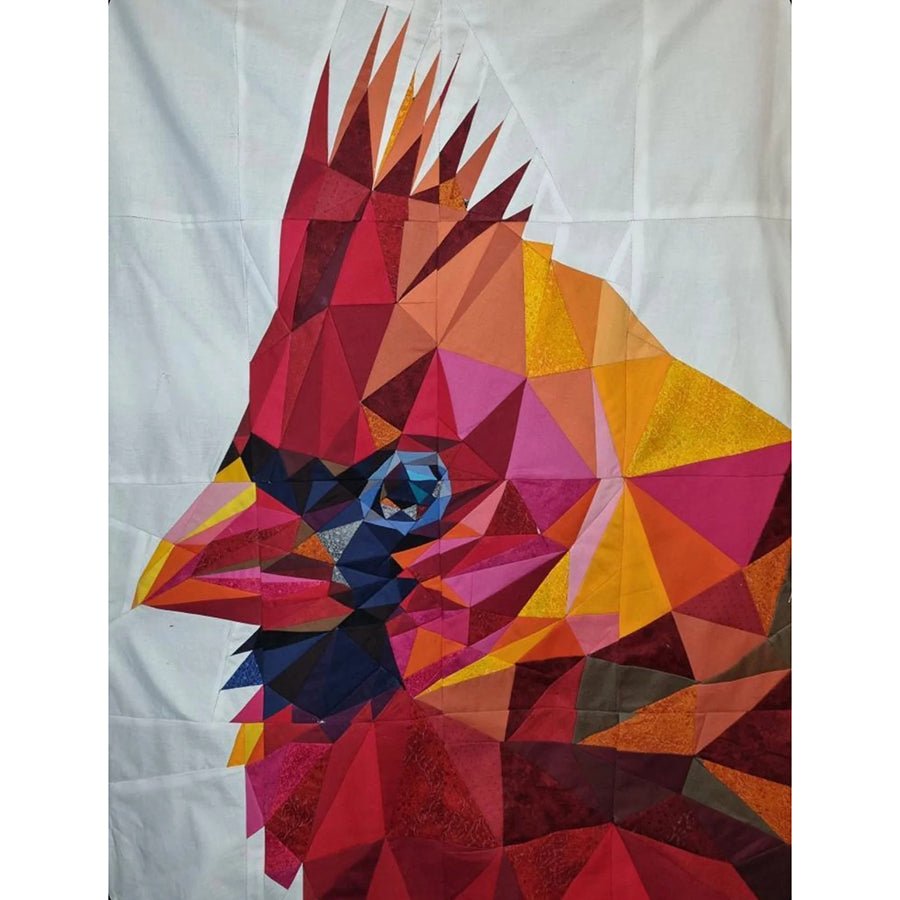 Legit Cardinal Foundation Paper Pieced QUILT KIT WITH FABRIC & PATTERN by Legit Kits Design - Legit Kits Design
