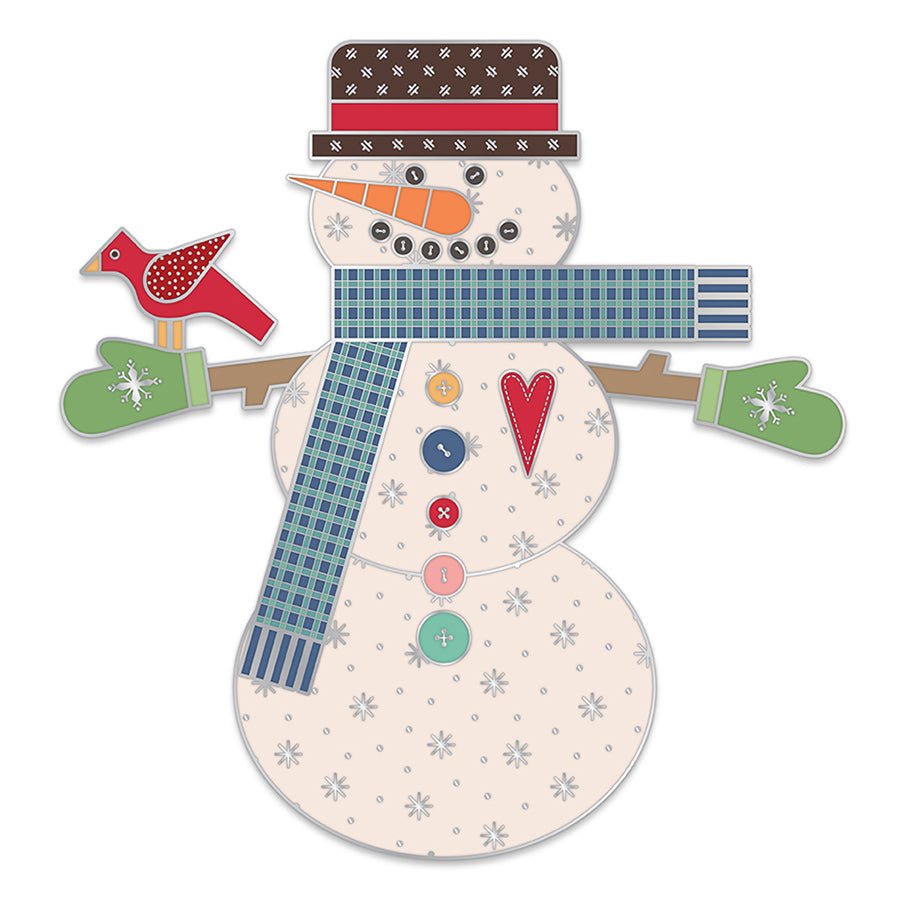 Let's Make a Snowman Needle Minder by Lori Holt for Riley Blake - Riley Blake from Fort Worth Fabric Studio