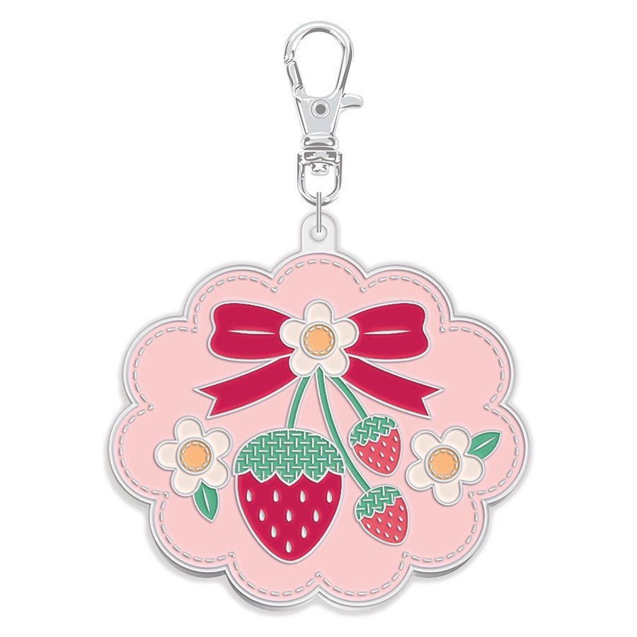 Lori Holt Enamel Happy Charm Strawberry Crush by Riley Blake by Riley Blake