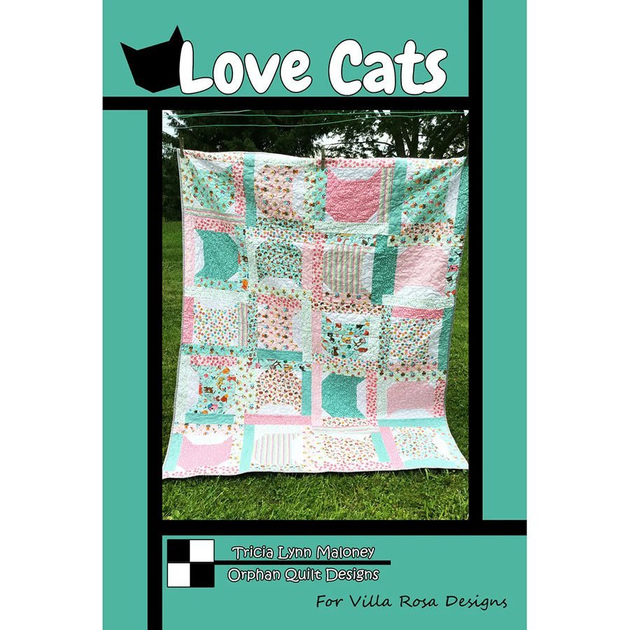 Love Cats Quilt Pattern by Villa Rosa Designs