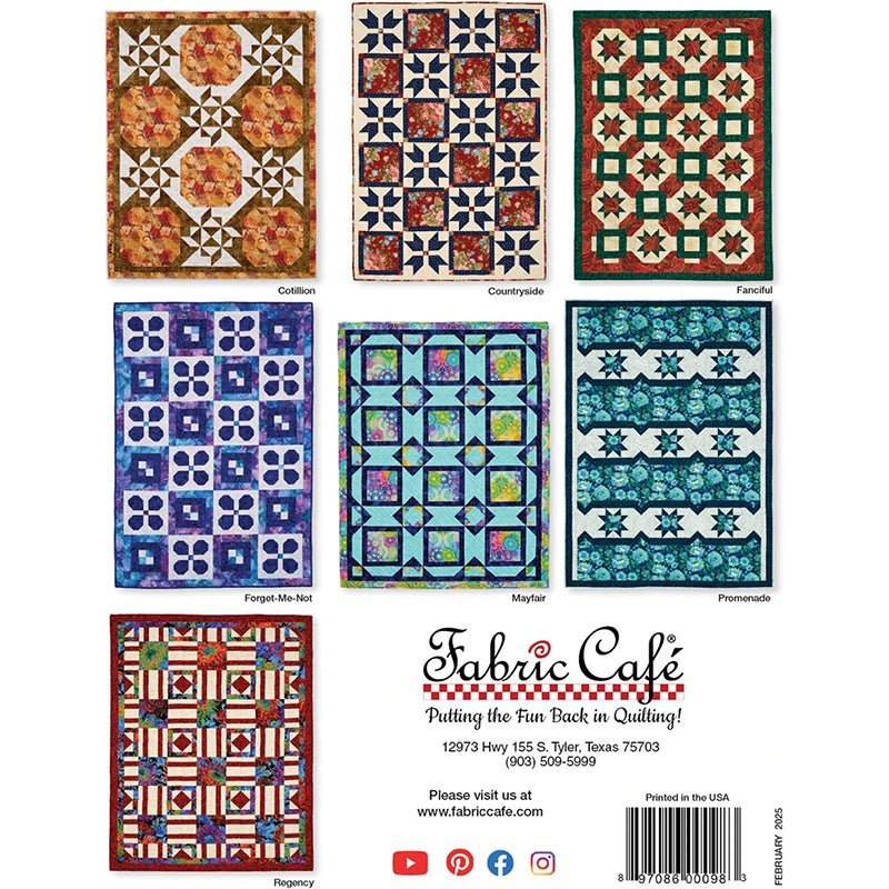Make It Home w/ 3 - Yard Quilts Quilt Book from Fabric Cafe by Fabric Cafe