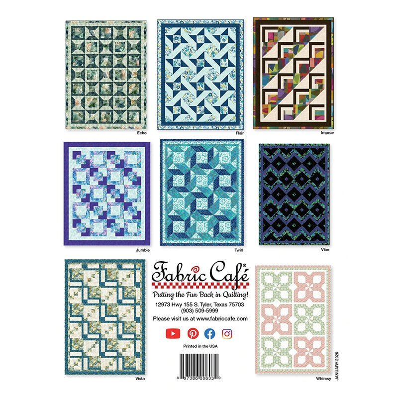 Make It Scrappy w/ 3 - Yard Quilts Quilt Book from Fabric Cafe by Fabric Cafe