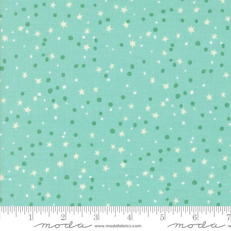 Moda 321 Blast Off Stars Blue Nebula 1 Yard Cut by Moda