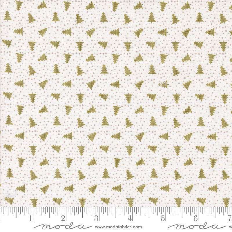 Moda Berry & Pine Little Trees Sage 1 Yard Cut by Moda