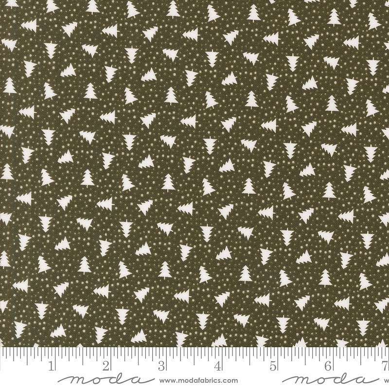 Moda Berry & Pine Little Trees Wintergreen 1 Yard Cut by Moda