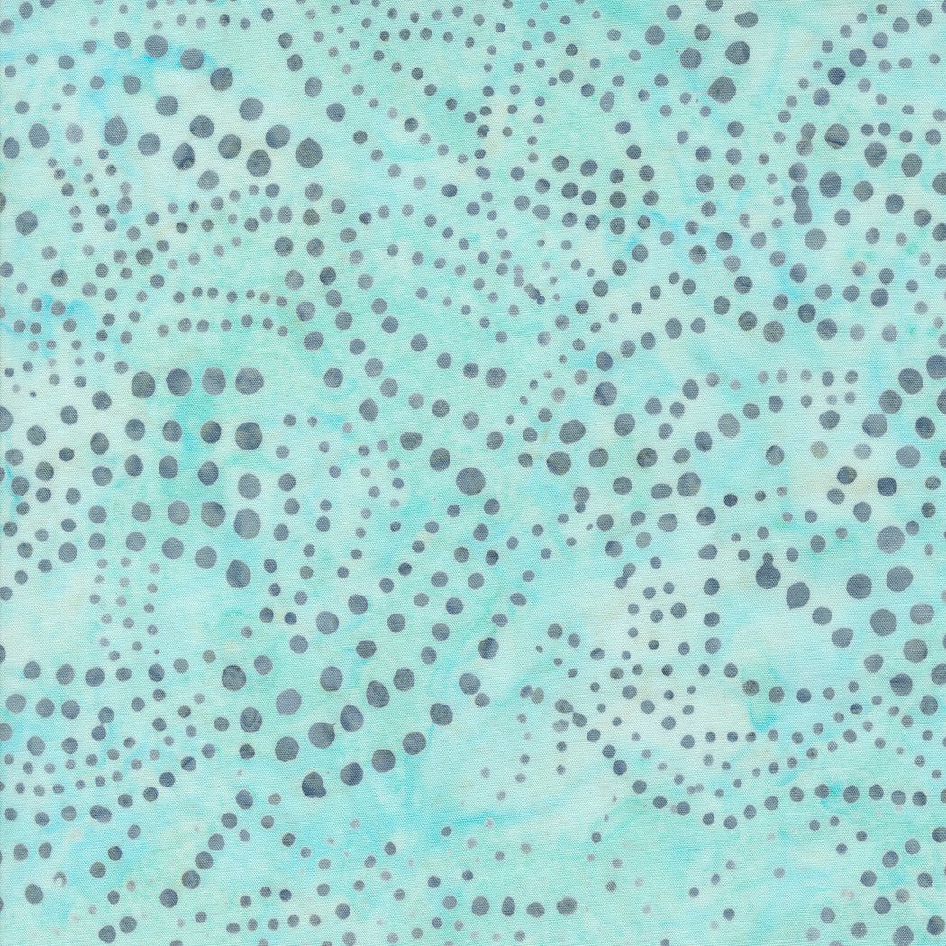 Moda Blue Ridge Batiks Dots Frost 1 Yard Cut - Moda from Fort Worth Fabric Studio