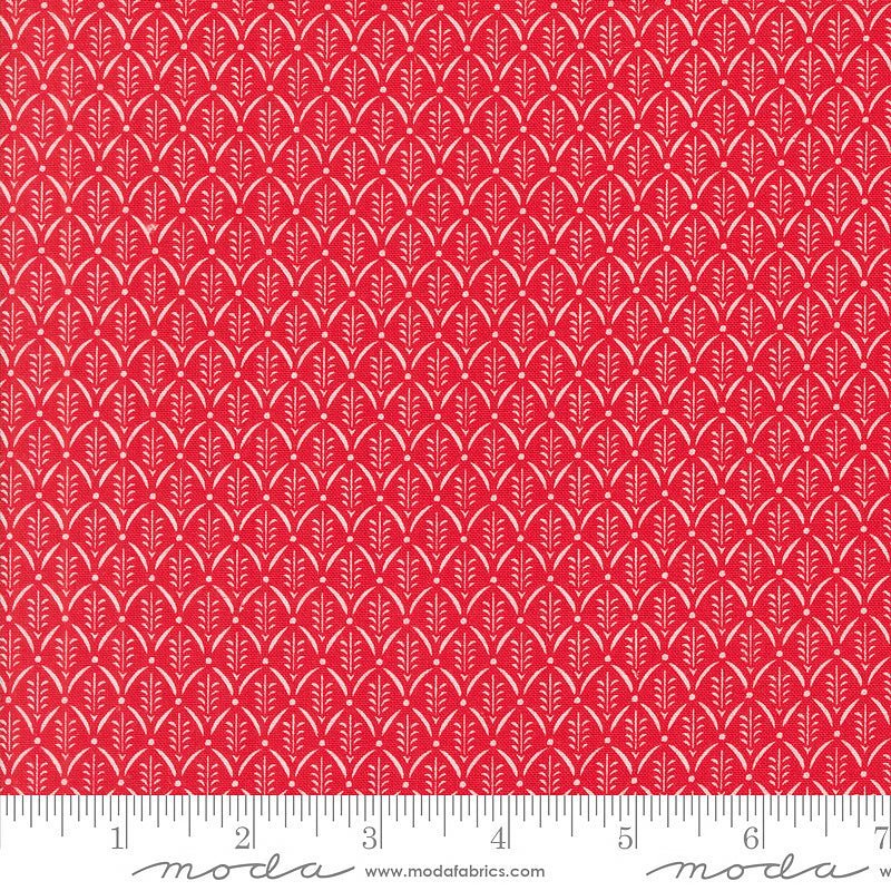 Moda Buon Natale Evergreen Blenders Pomegranate 1 Yard Cut by Moda