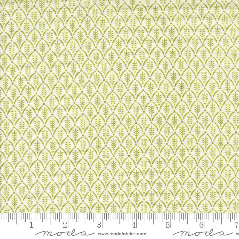 Moda Buon Natale Evergreen Blenders Snowflake Pine 1 Yard Cut by Moda