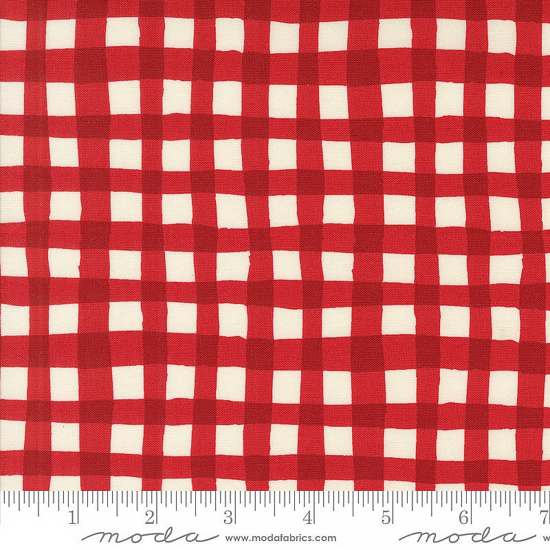 Moda Emmitt & Ivy Spruce Checks & Plaids Red 1 Yard Cut by Moda