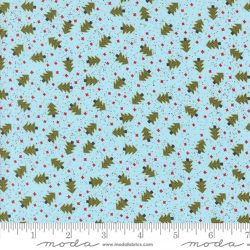 Moda Emmitt & Ivy Spruce Trees Sky 1 Yard Cut by Moda