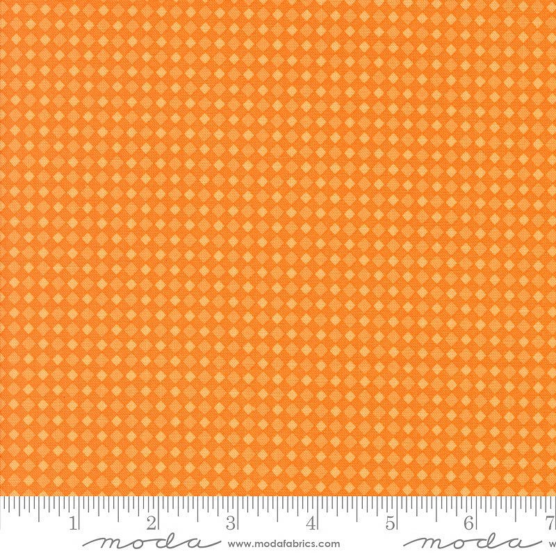 Moda Fab - Boo - Lous Spooky Gingham Pumpkin 1 Yard Cut by Moda
