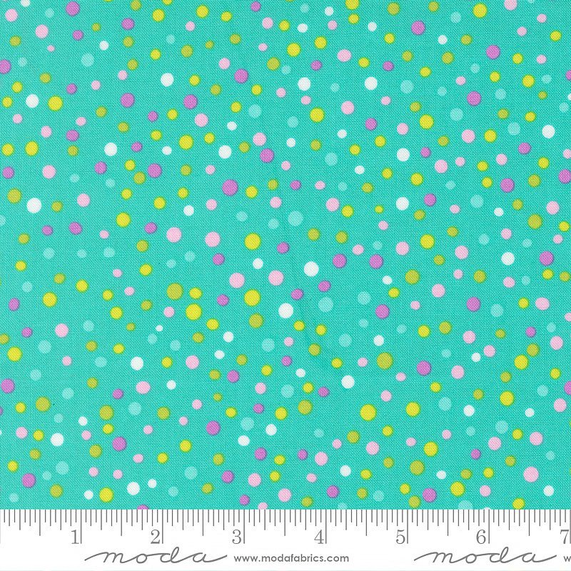 Moda Pick Me! Little Dot Aqua 1 Yard Cut by Moda