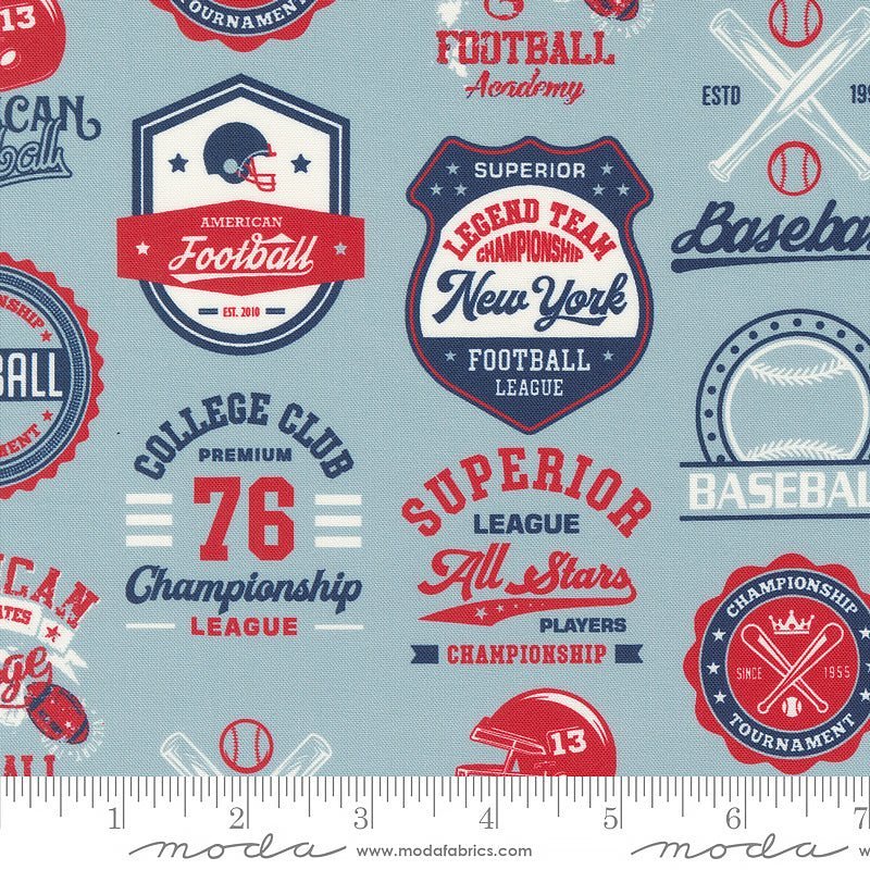 Moda Play Ball Patchwork Champions Dolphin 1 Yard Cut by Moda