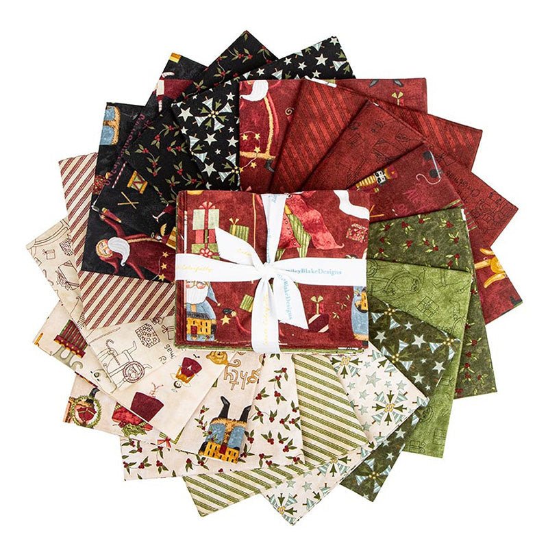 Naughty or Nice Fat Quarter Bundle by Riley Blake by Riley Blake