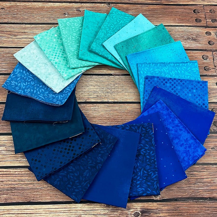 Oceanside Fat Quarter Bundle | Fundamentals by White Owl Textiles by White Owl Textiles