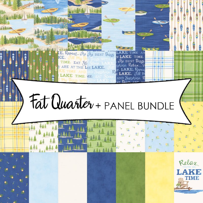 On Lake Time Fat Quarter + Panel Bundle - Moda from Fort Worth Fabric Studio