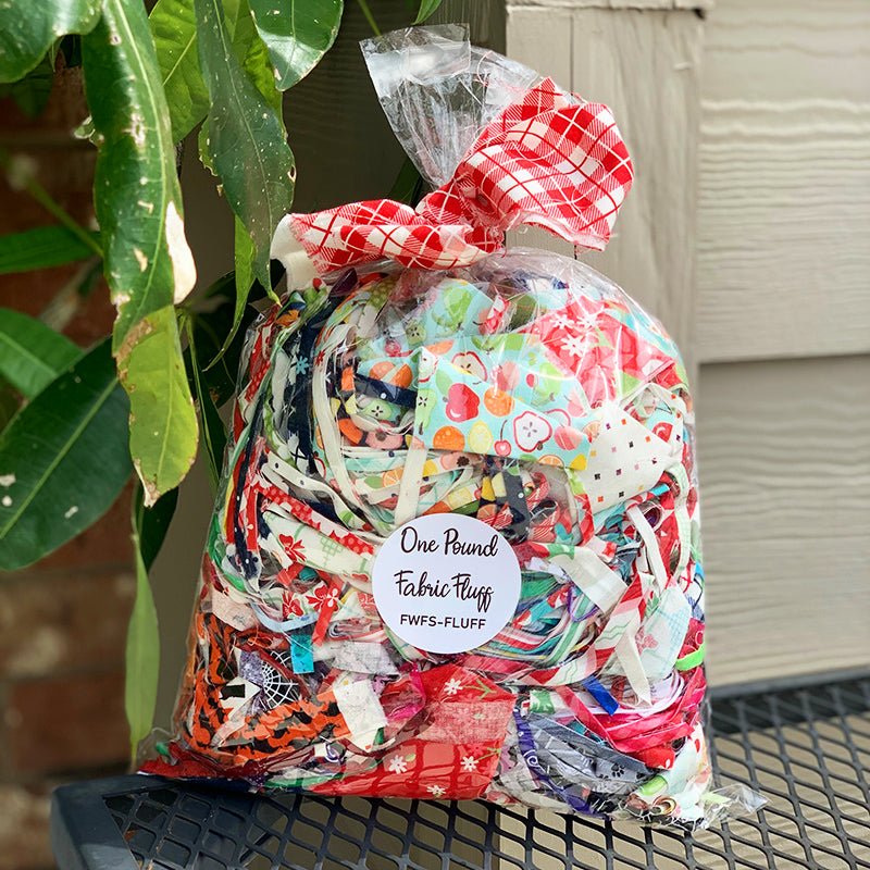 One Pound Bag of Fabric Fluff Trimmings by Fort Worth Fabric Studio