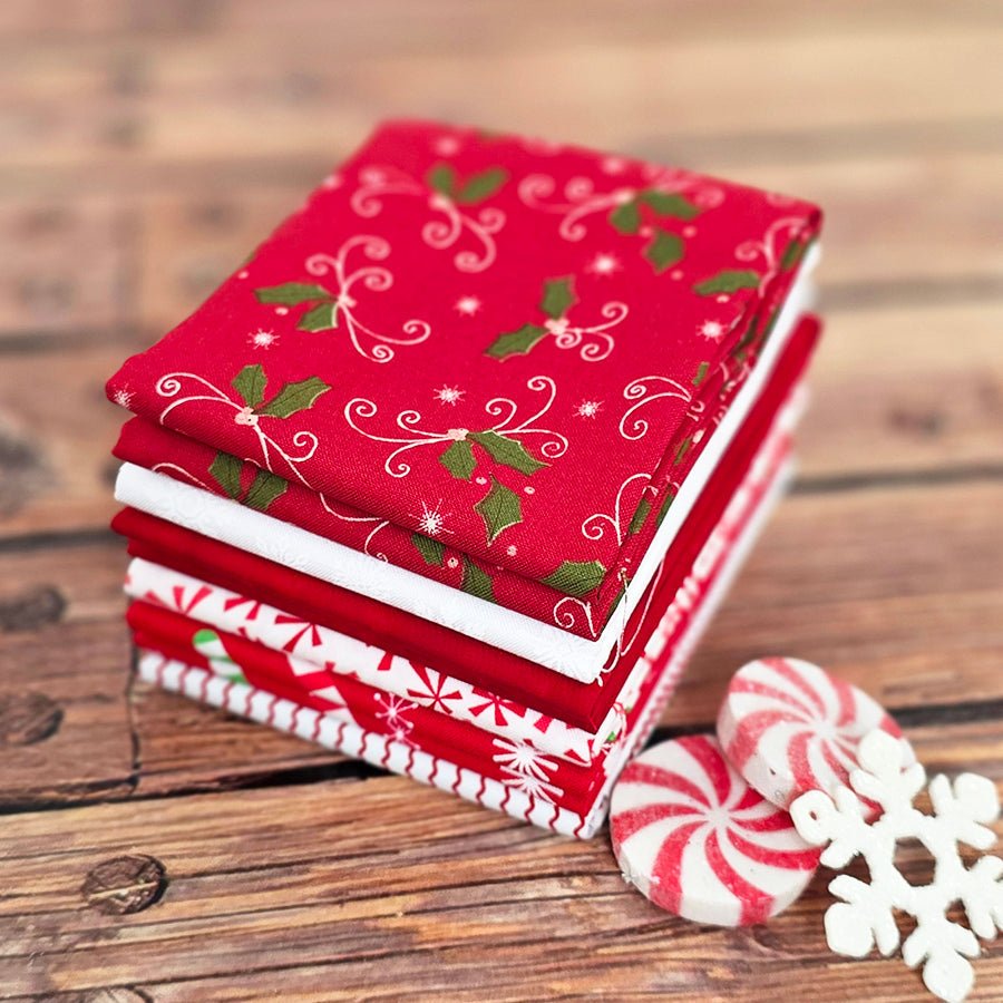 Peppermint Twist – FWFS Exclusive 6 Piece Fat Quarter Bundle by Fort Worth Fabric Studio