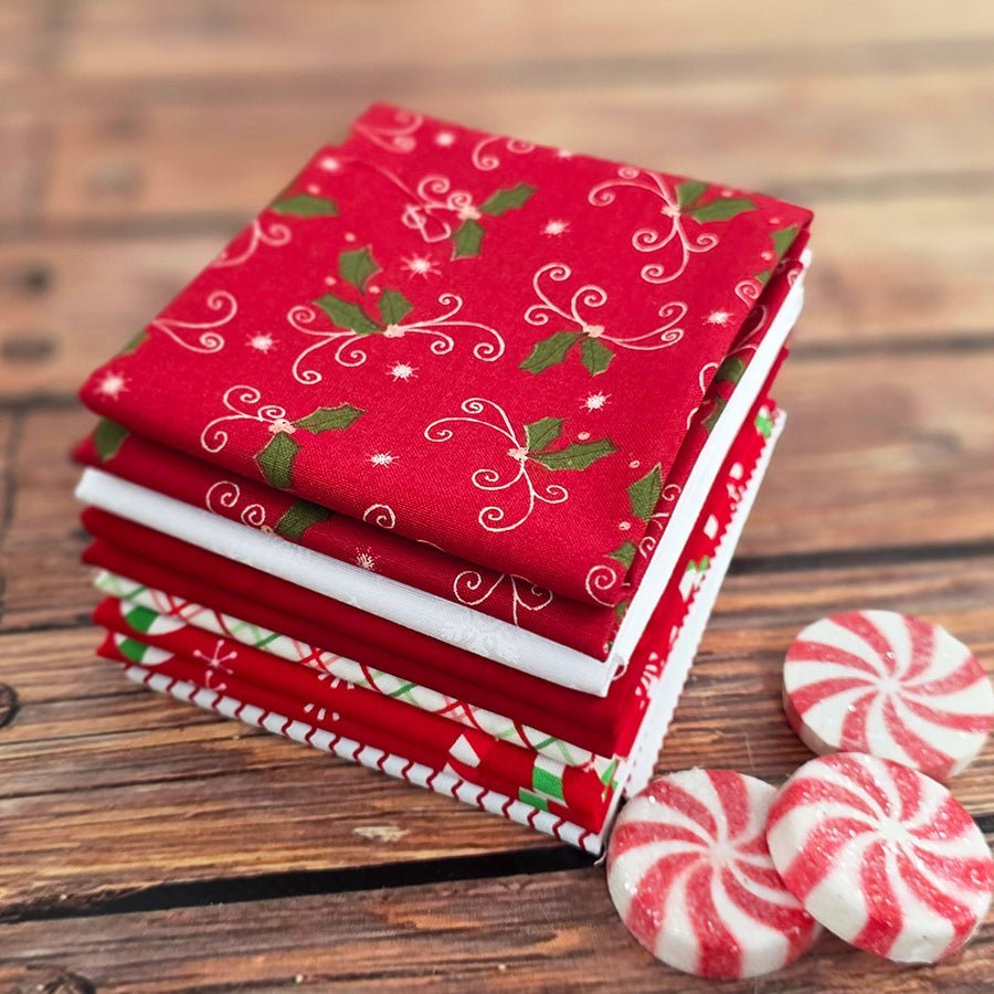 Peppermint Twist – FWFS Exclusive 6 Piece Fat Quarter Bundle by Fort Worth Fabric Studio