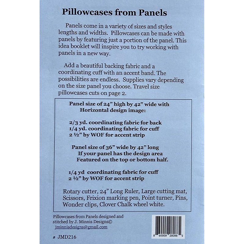 Pillowcases from Panels Christmas Pattern by J. Minnis Designs by J. Minnis Designs