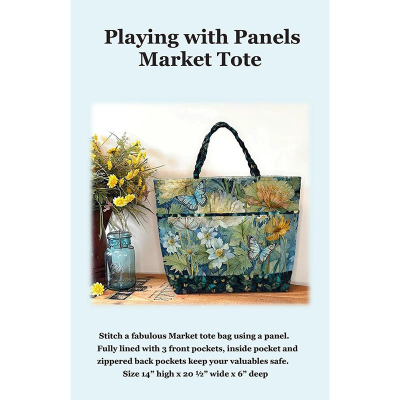 Playing with Panels Market Tote Pattern by J. Minnis Designs by J. Minnis Designs