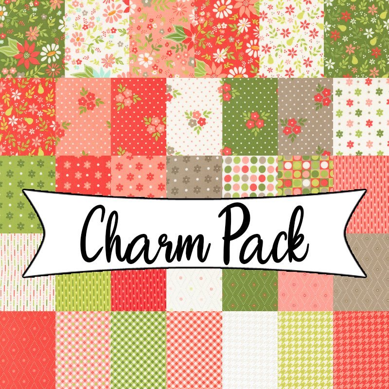 Poinsettia & Pear Charm Pack by Moda