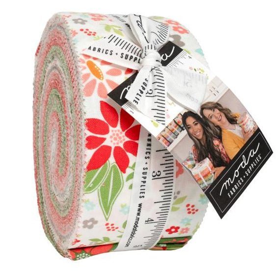 Poinsettia & Pear Jelly Roll by Moda