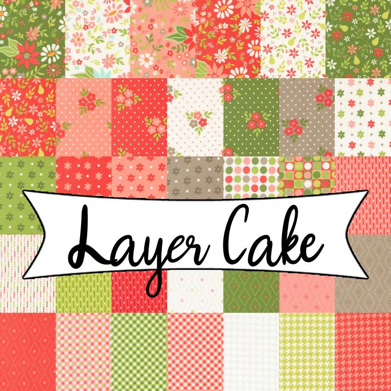 Poinsettia & Pear Layer Cake by Moda