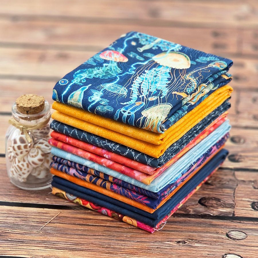 Port Aransas Sunset – FWFS Exclusive 9 Piece Fat Quarter Bundle by Fort Worth Fabric Studio
