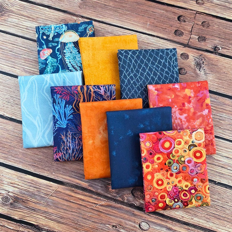 Port Aransas Sunset – FWFS Exclusive 9 Piece Fat Quarter Bundle by Fort Worth Fabric Studio