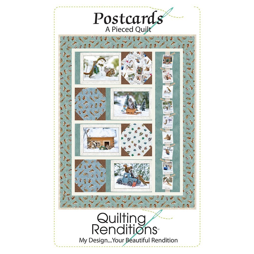 Postcards Quilt Pattern by Quilting Renditions by Quilting Renditions