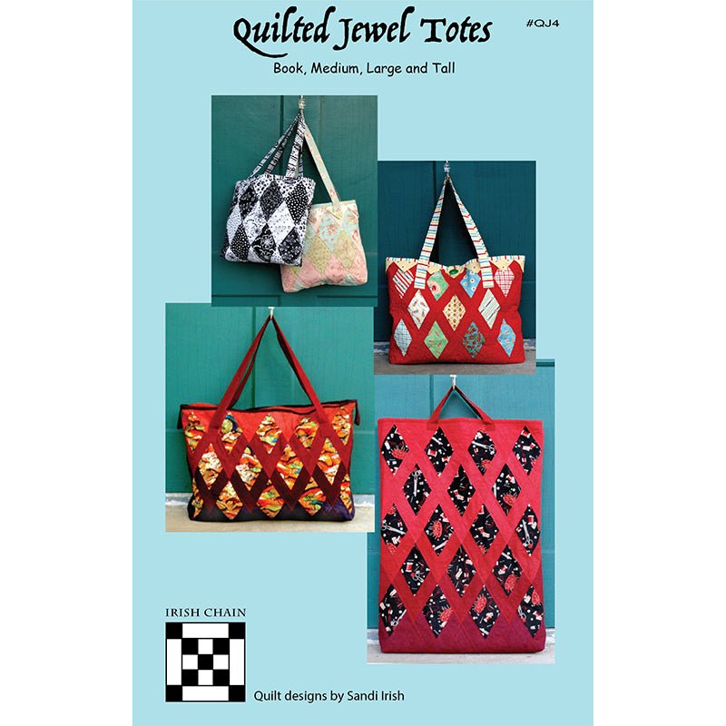 Quilted Jewel Totes Pattern by Irish Chain - Irish Chain from Fort Worth Fabric Studio