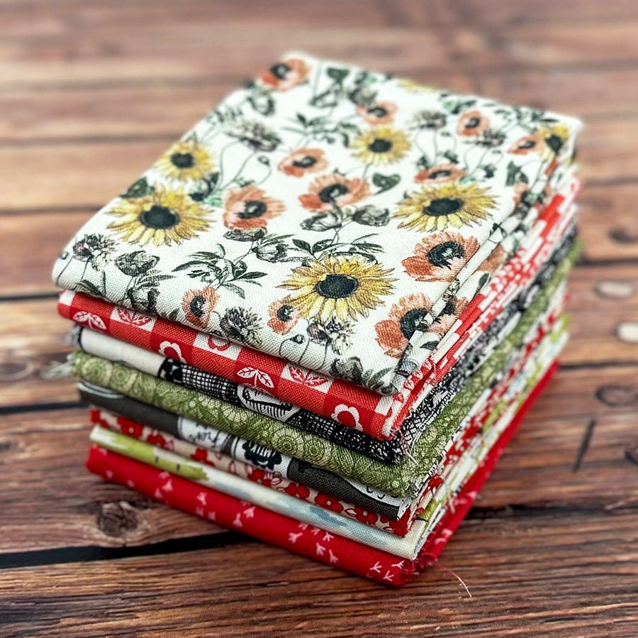 Red River Homestead – FWFS Exclusive 8 Piece Fat Quarter Bundle by Fort Worth Fabric Studio