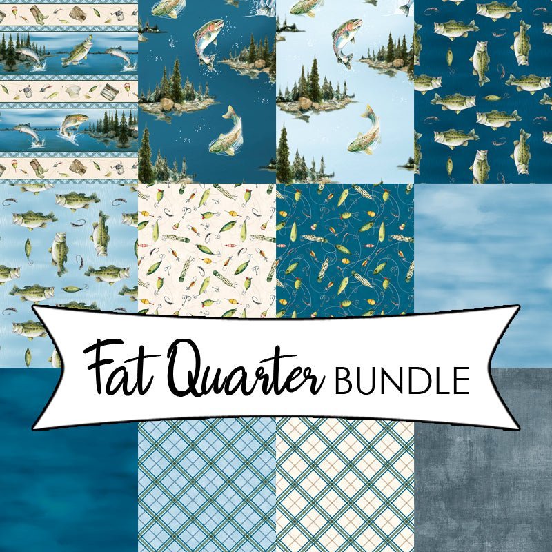 Reeled In Fat Quarter Bundle by Wilmington Prints