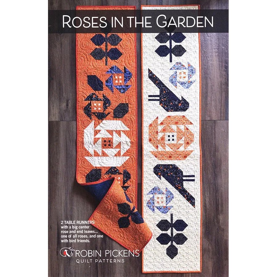 Roses in the Garden Table Runner Pattern by Robin Pickens by Robin Pickens