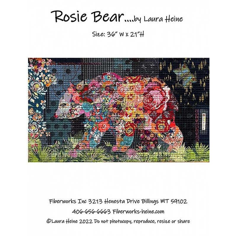 Rosie Bear Collage Pattern from Fiberworks Inc by Fiberworks Inc