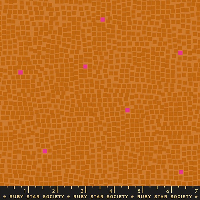 Ruby Star Pixel Dot Tile Earth 1 Yard Cut by Ruby Star Society