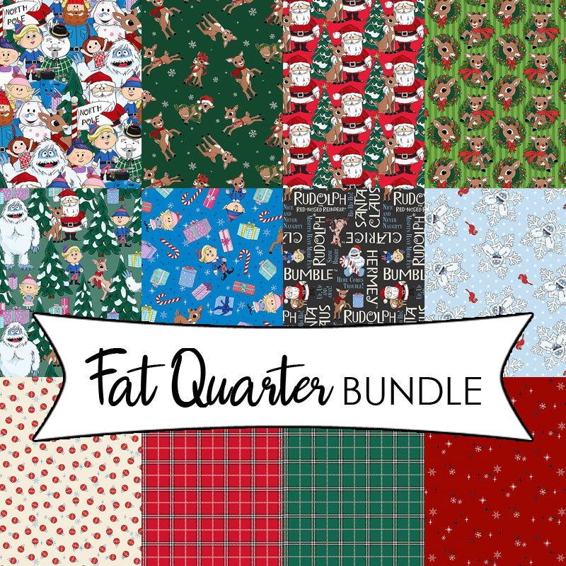 Rudolph The Red-Nosed Reindeer Fat Quarter Bundle by Northcott