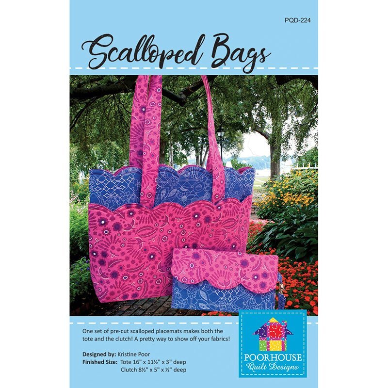 Scalloped Bags Pattern by Poorhouse Designs by Poorhouse Designs