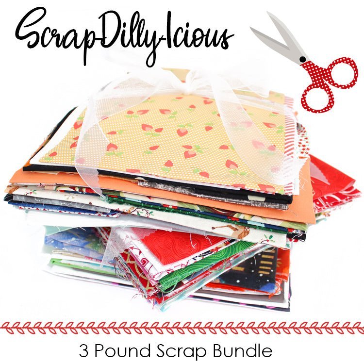 Scrap - Dilly - Icious Scrap Bundle Grab Bag 3 Pounds by Fort Worth Fabric Studio
