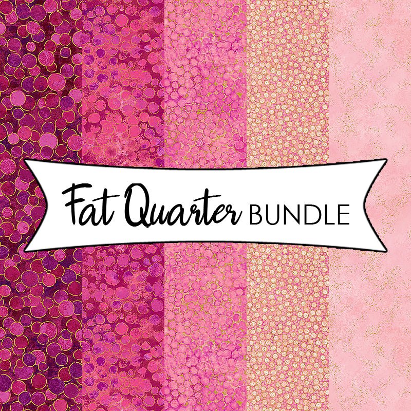 Shimmer Bubble Gum Fat Quarter Bundle by Northcott