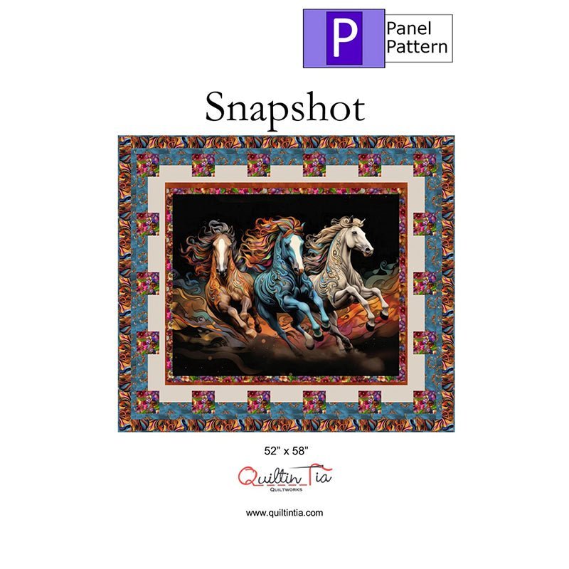 Snapshot Panel Quilt Pattern by Quiltin' Tia Quiltworks by Quiltin' Tia Quiltworks