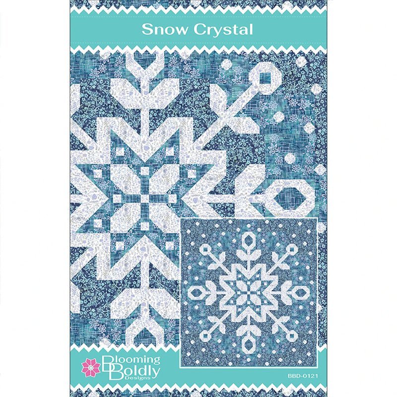 Snow Crystal Quilt Pattern by Blooming Boldly Designs by Riley Blake