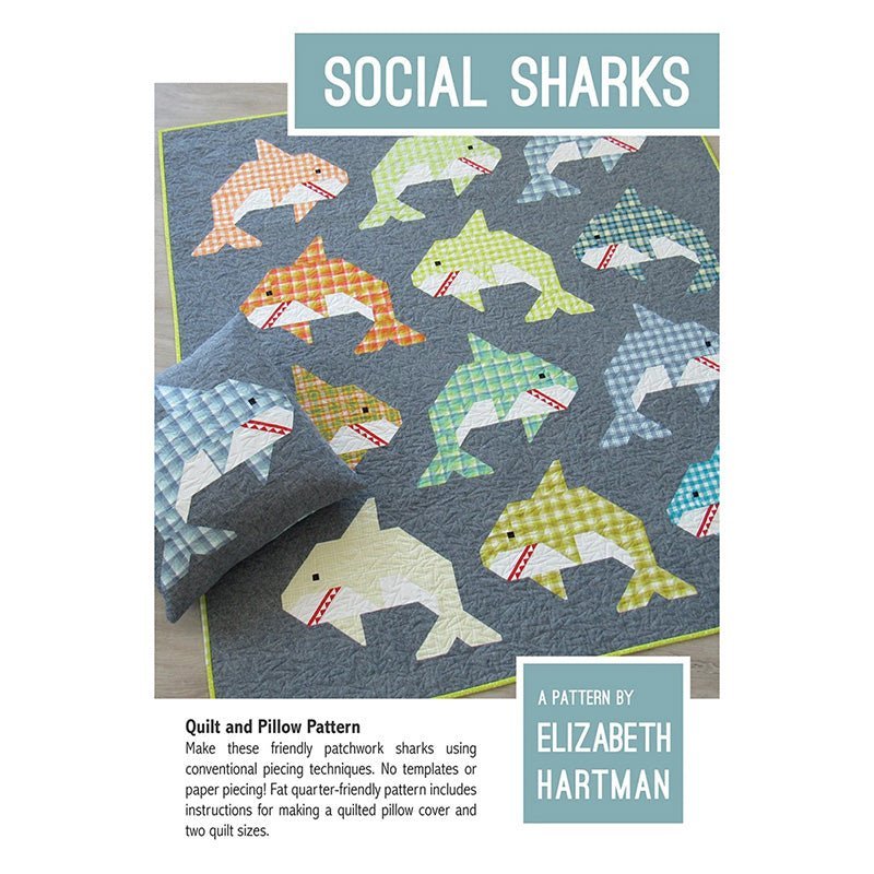 Social Sharks Quilt Pattern by Elizabeth Hartman by Elizabeth Hartman