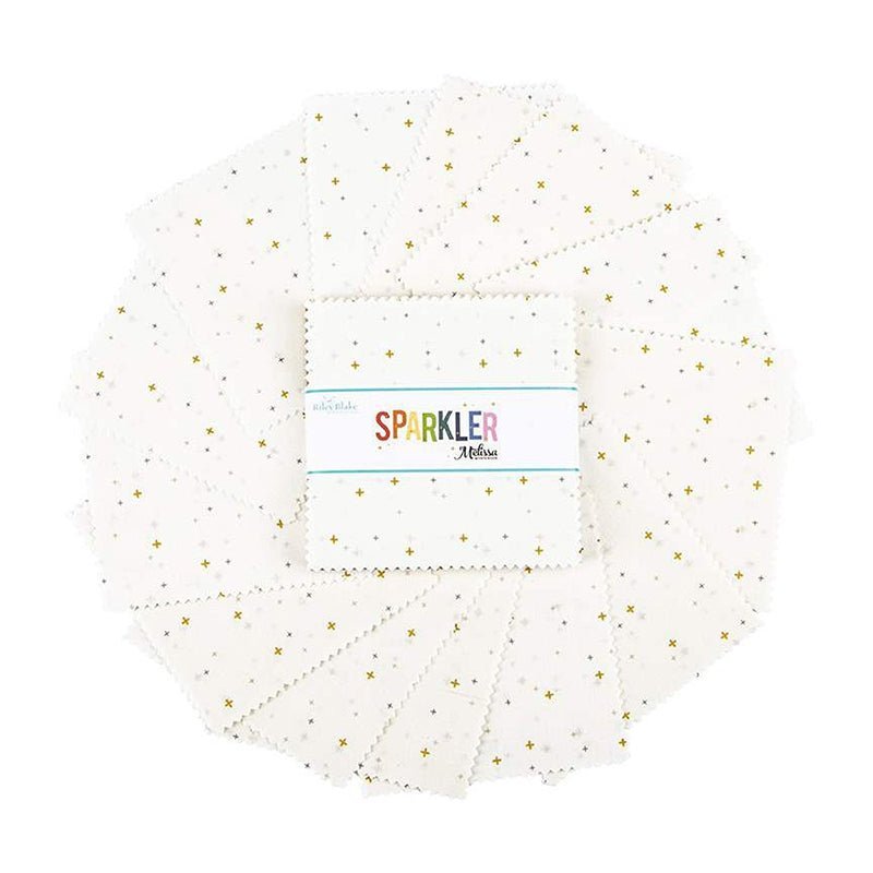 Sparkler White 5" Stacker from Riley Blake by Riley Blake