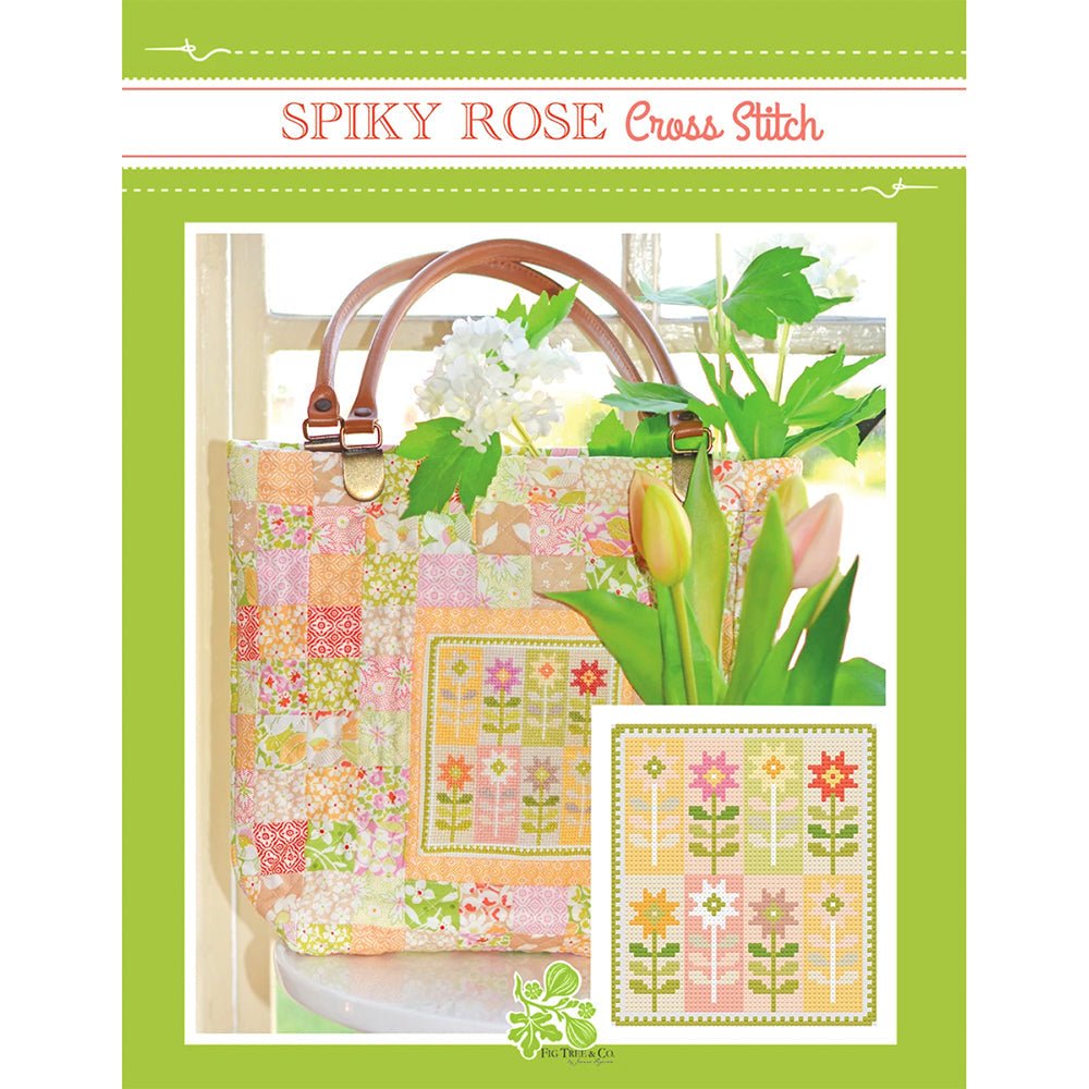 Spiky Rose Cross Stitch Pattern by Fig Tree & Co. by Fig Tree & Co.