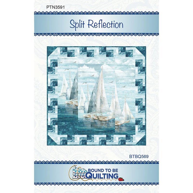 Split Reflection Quilt Pattern by Bound To Be Quilting by Bound To Be Quilting