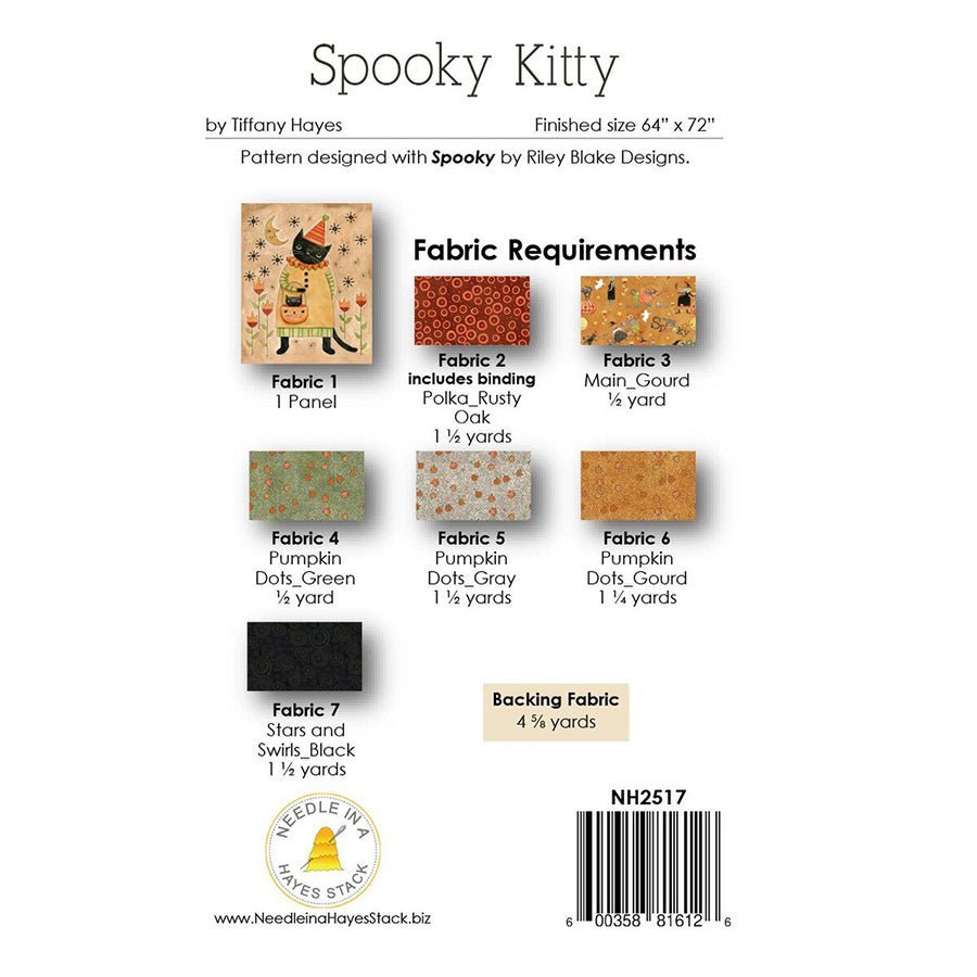 Spooky Kitty Quilt Pattern by Needle in a Hayes Stack by Needle in a Hayes Stack