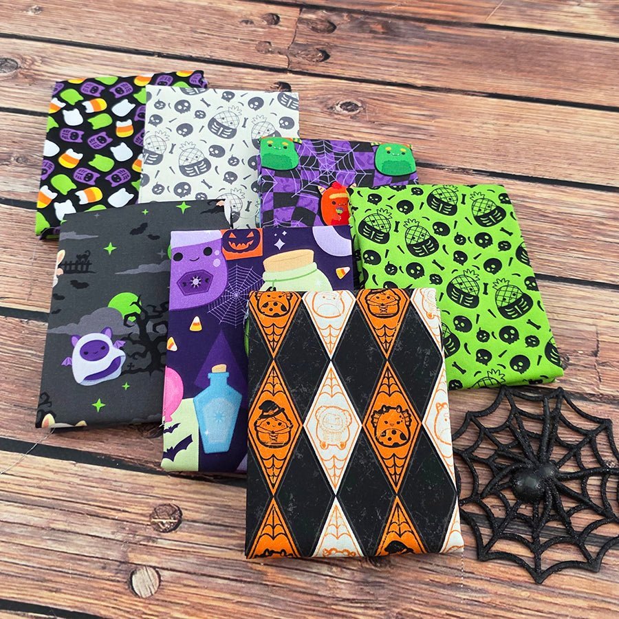 Squishmallows Boo Squad Fat Quarter Bundle 7 Prints by Northcott